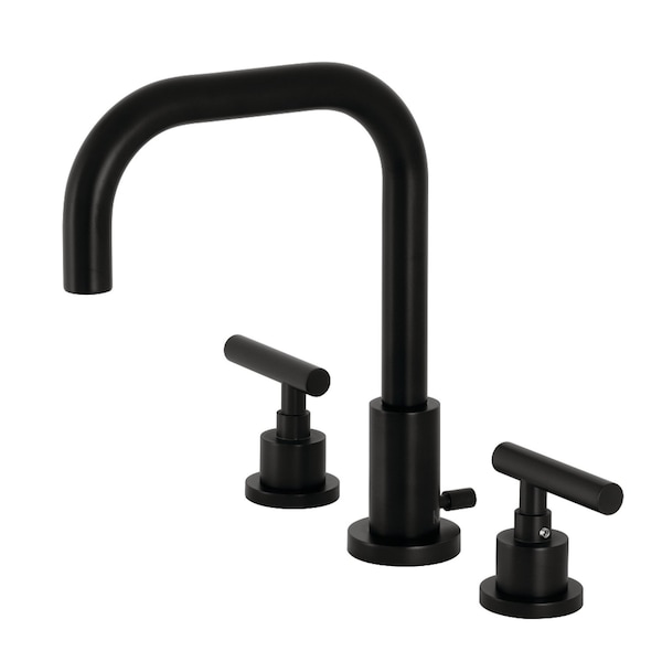 FSC8930CML Manhattan Widespread Bathroom Faucet W/ Brass Pop-Up, Black
